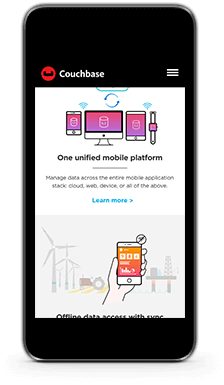 couchbase mobile homepage middle