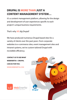 drupal solution postcard back