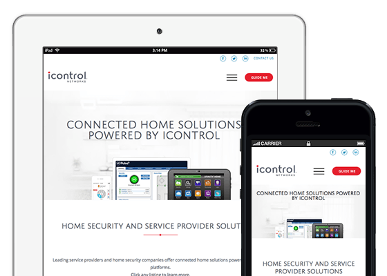 icontrol responsive website