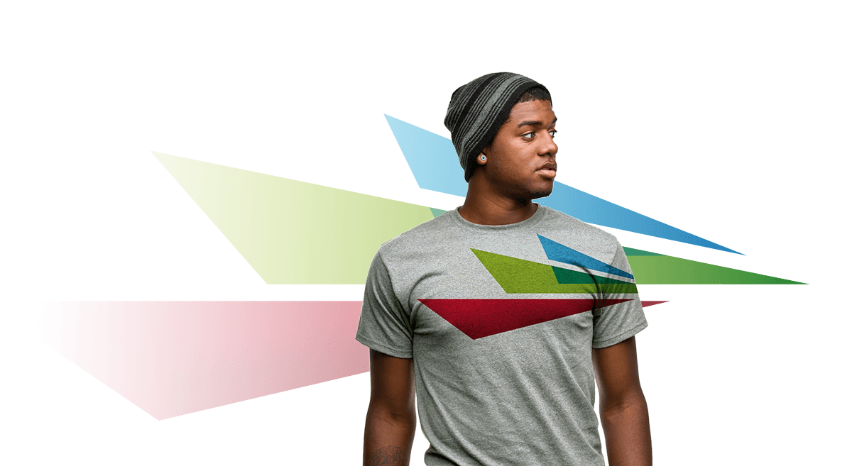 man in gray shirt