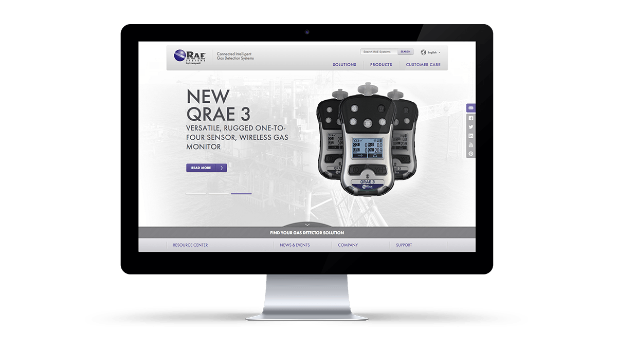 rae website on computer