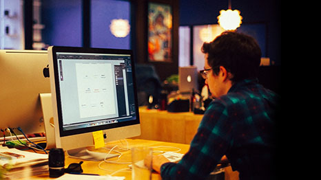 worker at desk