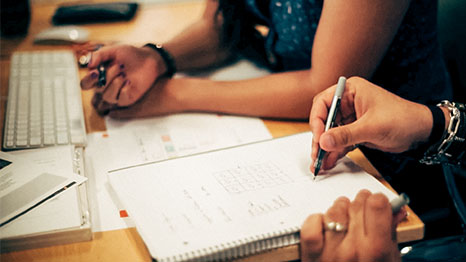 taking notes