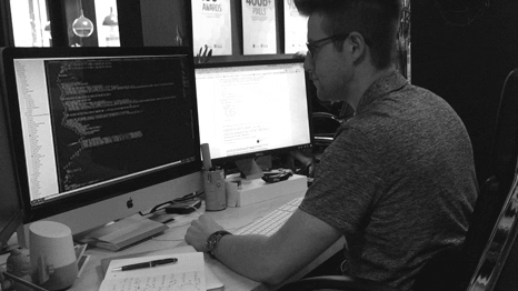 worker in office
